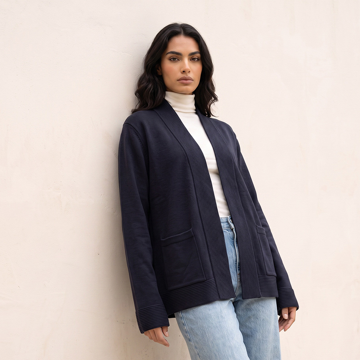 كارديجان شال بارز الملمس من سبلاش فاف-women-winterwear-cardigansandjumpers-cardigans-image-1
