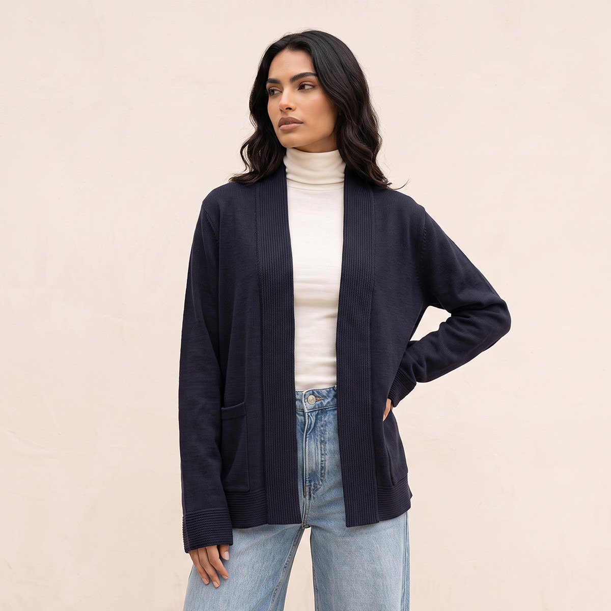 كارديجان شال بارز الملمس من سبلاش فاف-women-winterwear-cardigansandjumpers-cardigans-image-5