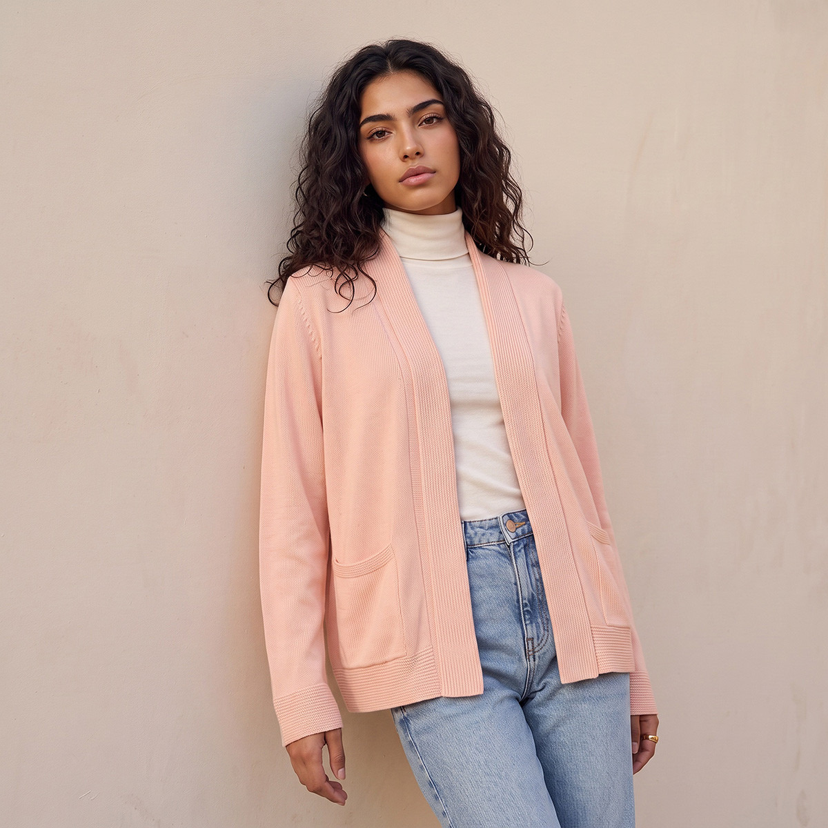 كارديجان شال بارز الملمس من سبلاش فاف-women-winterwear-cardigansandjumpers-cardigans-image-1