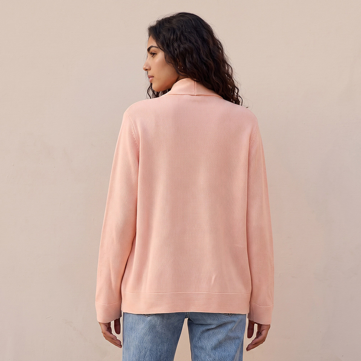كارديجان شال بارز الملمس من سبلاش فاف-women-winterwear-cardigansandjumpers-cardigans-image-3