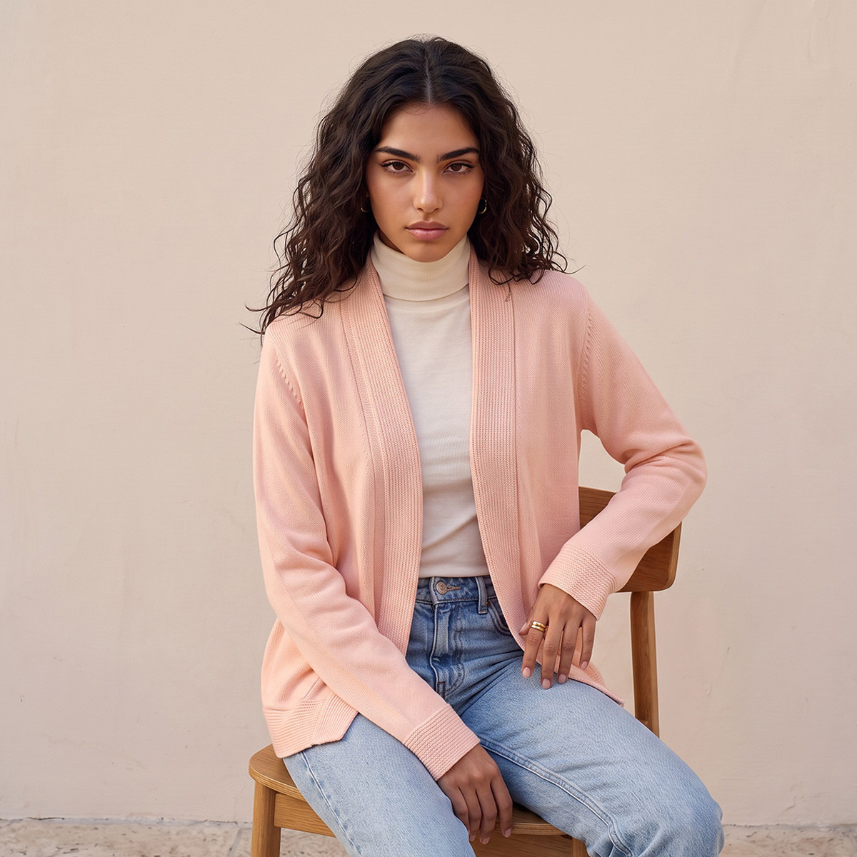 كارديجان شال بارز الملمس من سبلاش فاف-women-winterwear-cardigansandjumpers-cardigans-image-4