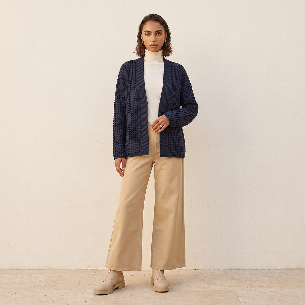 كارديجان بارز الملمس من سبلاش فاف-women-winterwear-cardigansandjumpers-cardigans-image-3