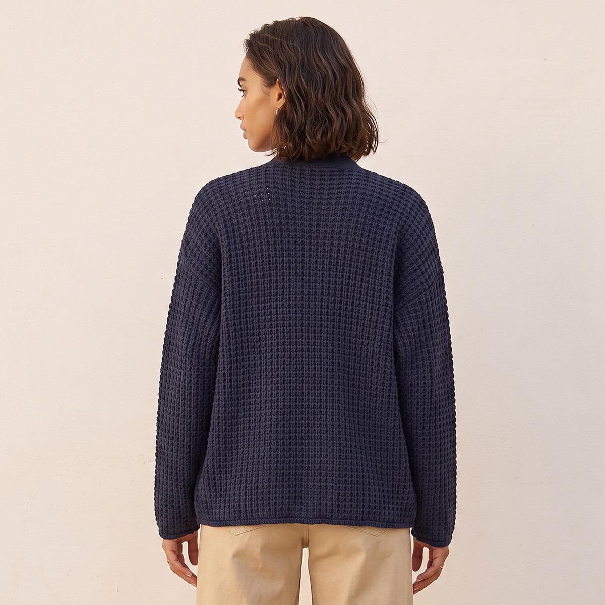 كارديجان بارز الملمس من سبلاش فاف-women-winterwear-cardigansandjumpers-cardigans-image-4