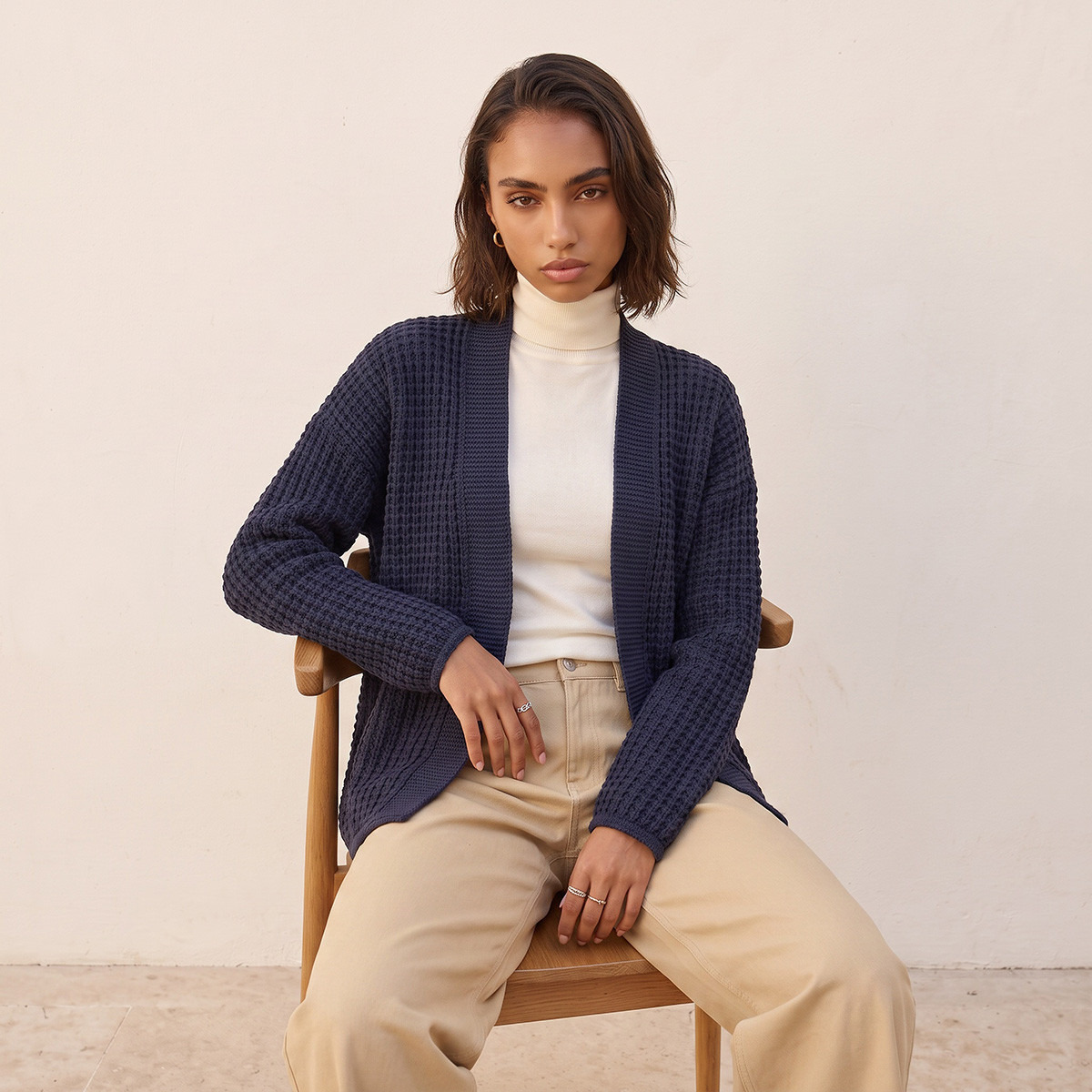 كارديجان بارز الملمس من سبلاش فاف-women-winterwear-cardigansandjumpers-cardigans-image-5