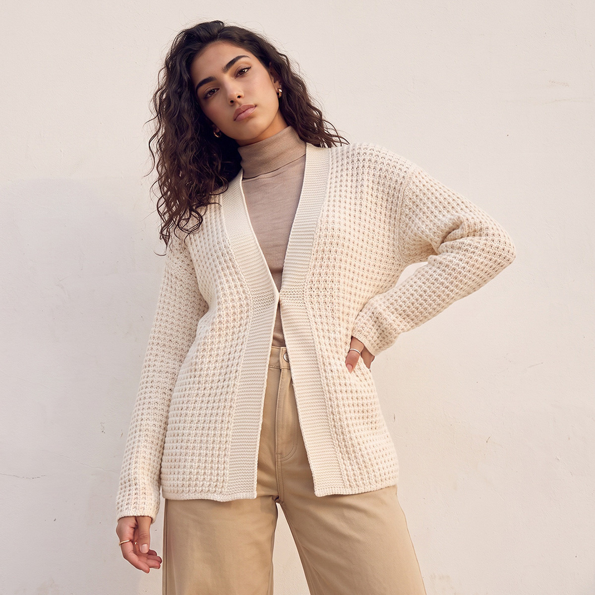 كارديجان بارز الملمس من سبلاش فاف-women-winterwear-cardigansandjumpers-cardigans-image-1
