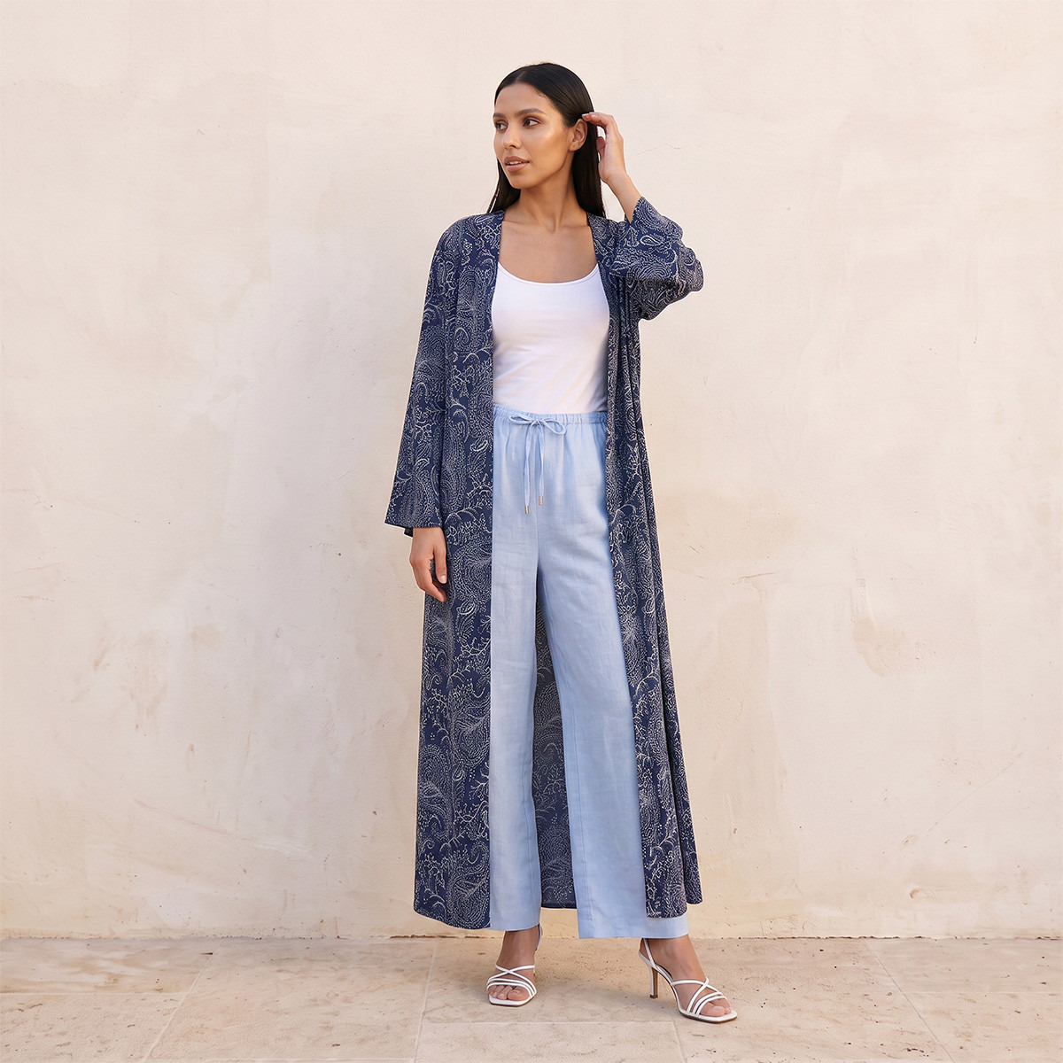 سترة كيمونو طويلة بطبعات بيزلي من سبلاش فاڤ-women-clothing-plussize-shirtsandblouses-blouses-image-1