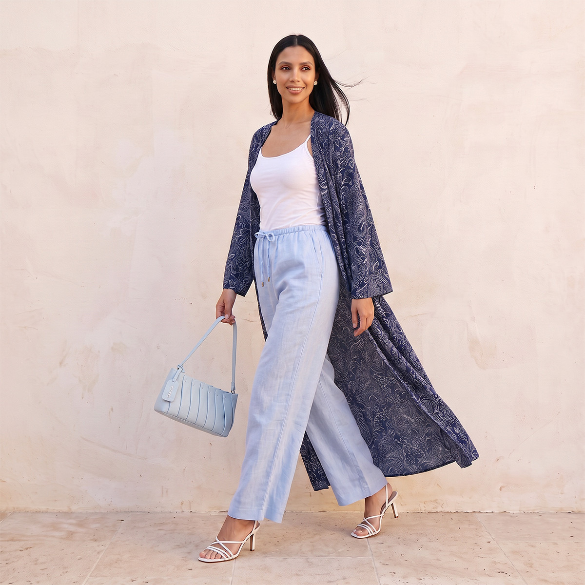 سترة كيمونو طويلة بطبعات بيزلي من سبلاش فاڤ-women-clothing-plussize-shirtsandblouses-blouses-image-3