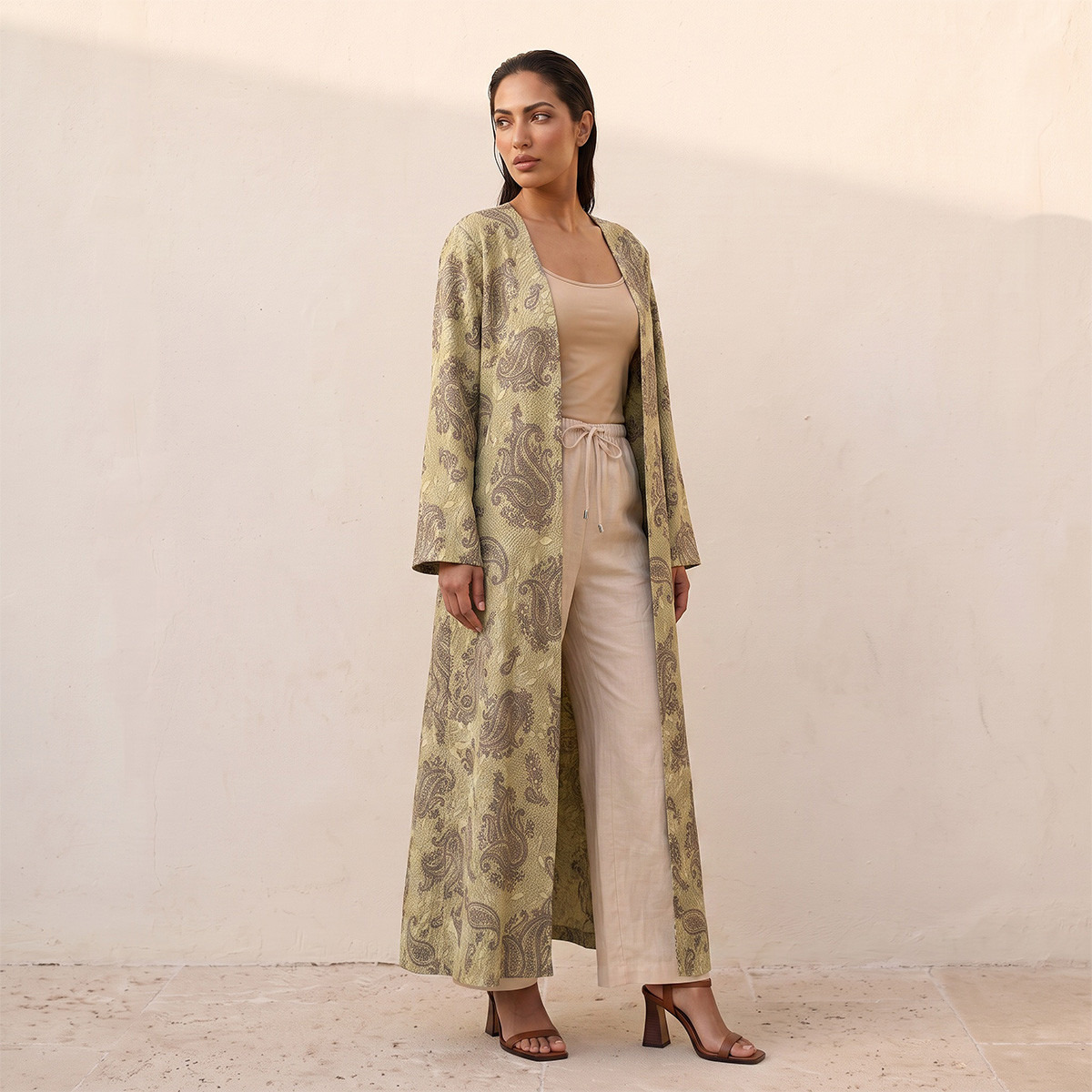 سترة كيمونو طويلة بطبعات بيزلي من سبلاش فاڤ-women-clothing-plussize-shirtsandblouses-blouses-image-3