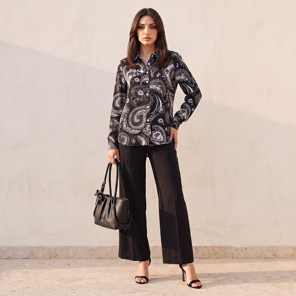 قميص بنقشة بيزلي وحواف غير متماثلة من سبلاش فاف-women-clothing-shirtsandblouses-shirts-image-3