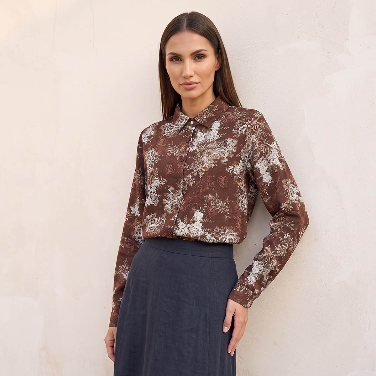 قميص بطبعات زهرية من سبلاش فاڤ-women-clothing-shirtsandblouses-shirts-image-1