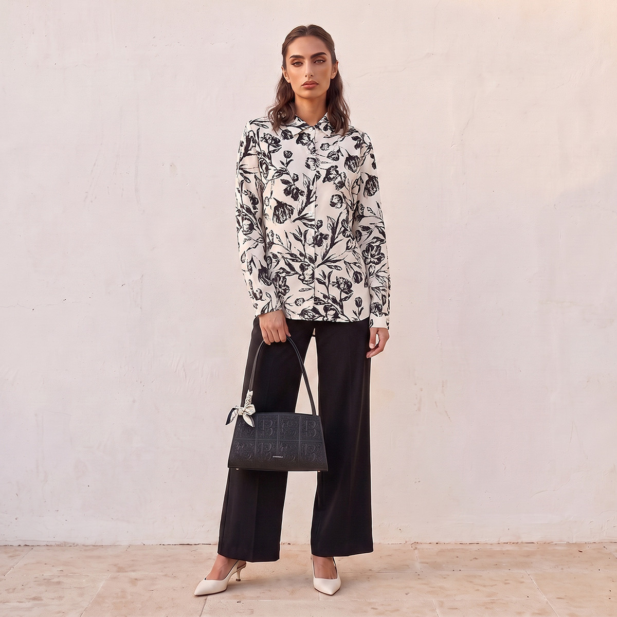 قميص بحواف غير متساوية وطبعات زهرية من سبلاش فيف-women-clothing-shirtsandblouses-shirts-image-2