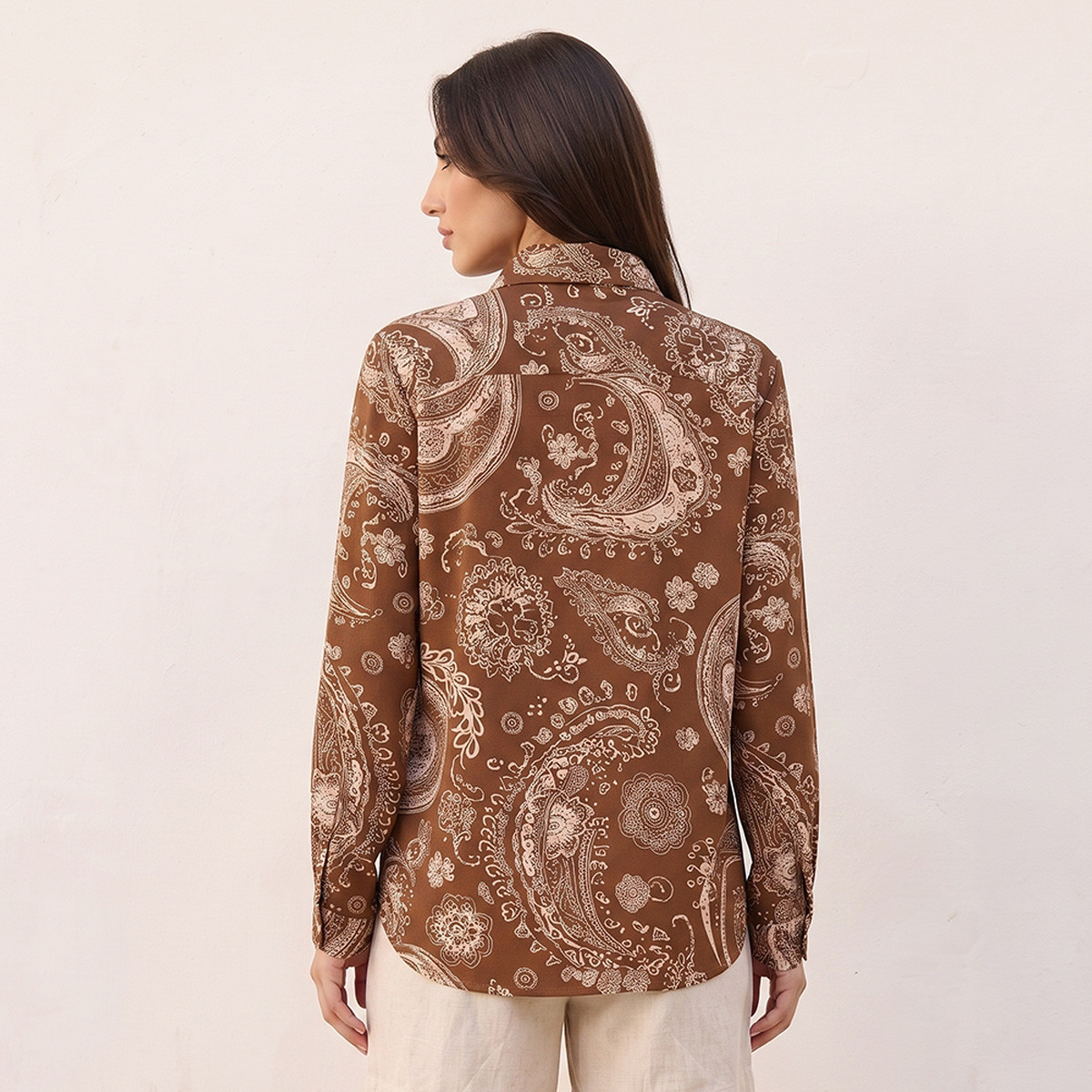 قميص بنقشة بيزلي وحواف غير متماثلة من سبلاش فاف-women-clothing-shirtsandblouses-shirts-image-4