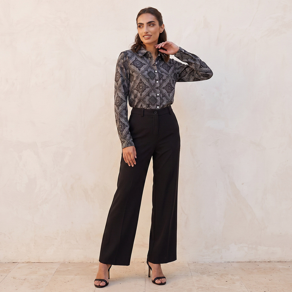 قميص بنقشة بيزلي وحواف غير متماثلة من سبلاش فاف-women-clothing-shirtsandblouses-shirts-image-4
