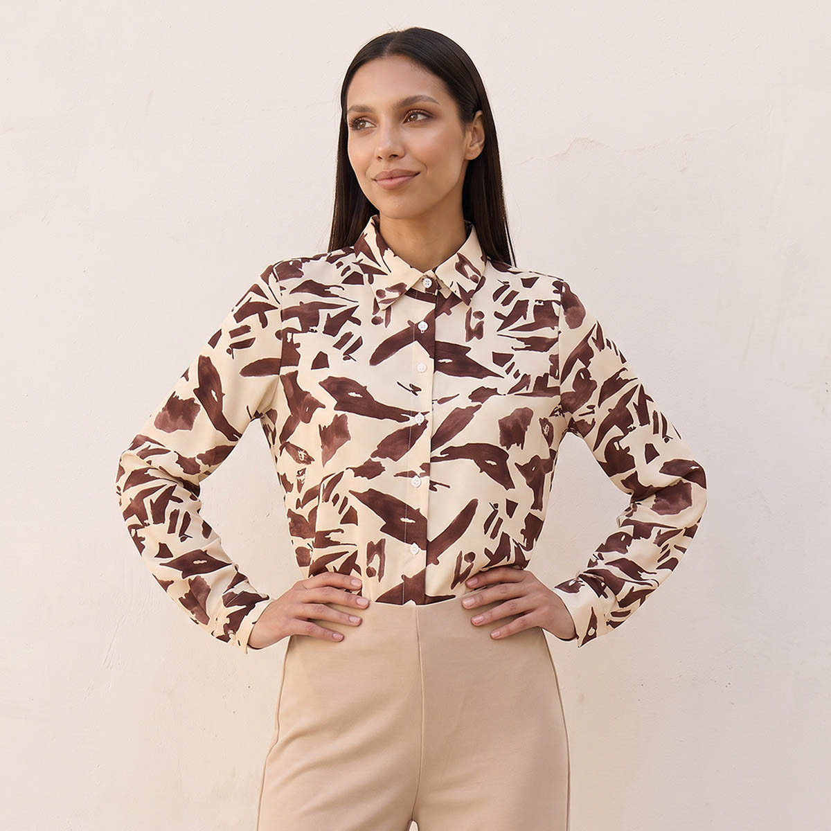 Splash Fav Abstract Print Shirt with High Low Hem-women-clothing-shirtsandblouses-shirts-image-6