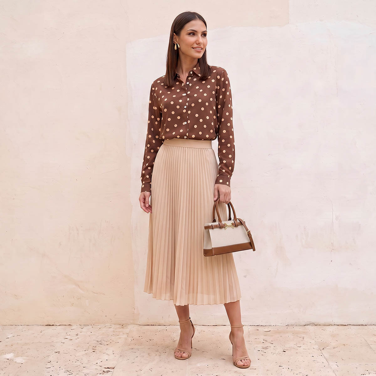 قميص بطبعات منقّطة من سبلاش فاڤ-women-clothing-shirtsandblouses-shirts-image-3