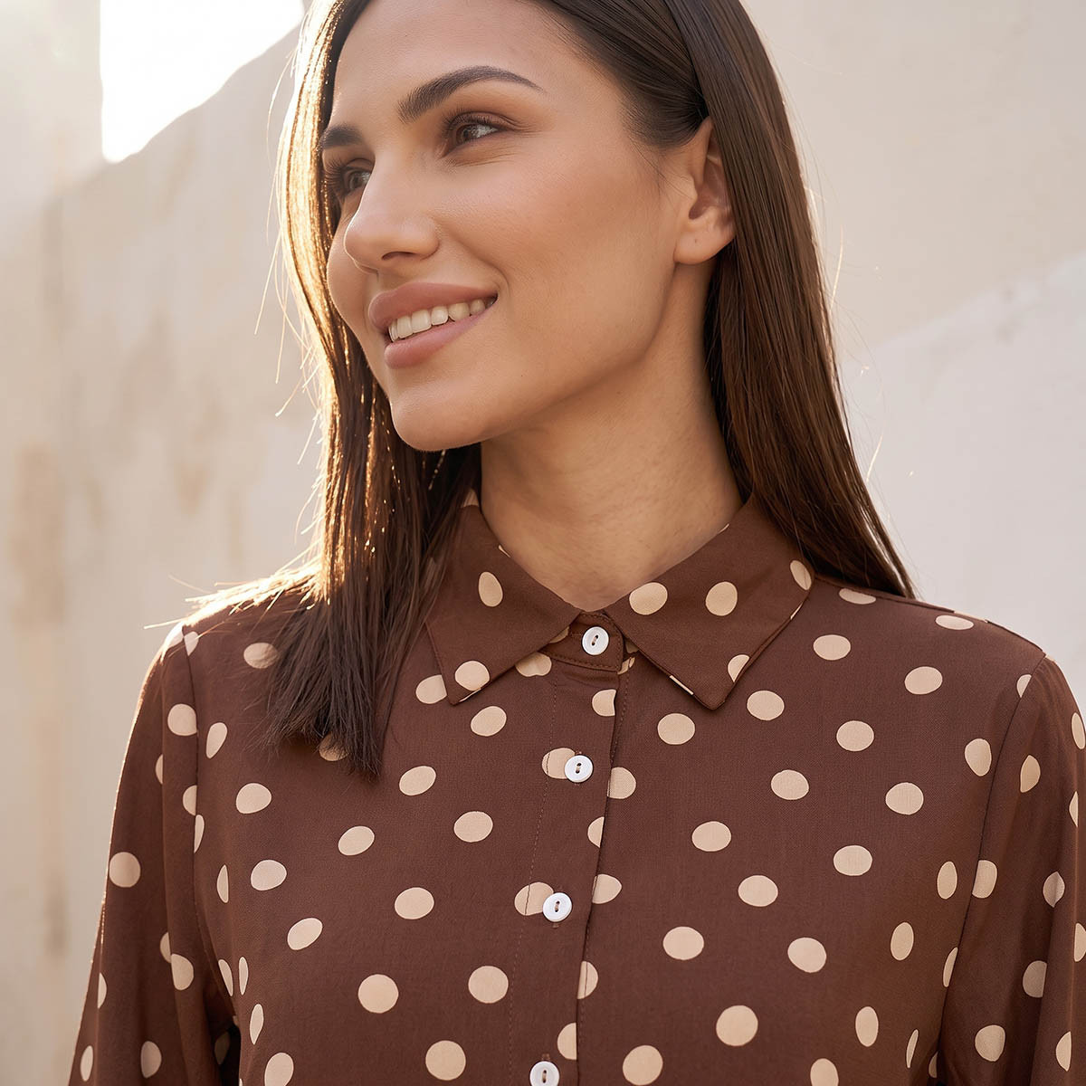 قميص بطبعات منقّطة من سبلاش فاڤ-women-clothing-shirtsandblouses-shirts-image-6