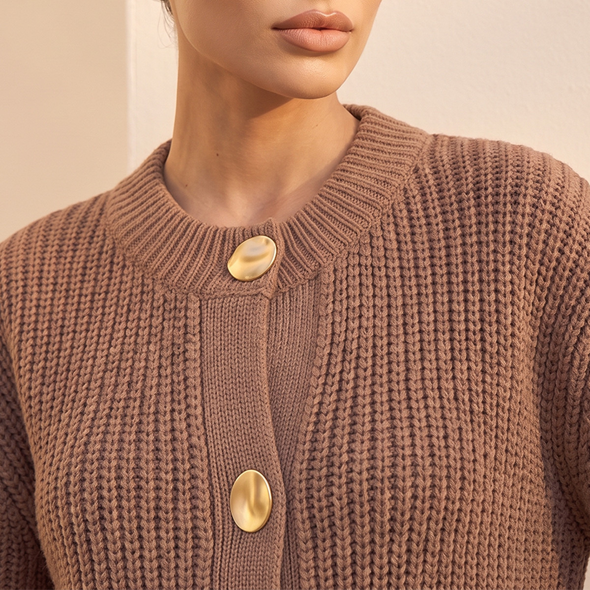 كارديجان بارز الملمس برقبة ضيقة من سبلاش فاف-women-winterwear-cardigansandjumpers-cardigans-image-13