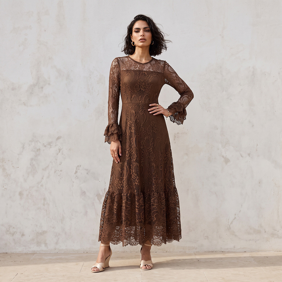 Splash Fav Maxi Dress with Lace Detail-women-clothing-dresses-image-2