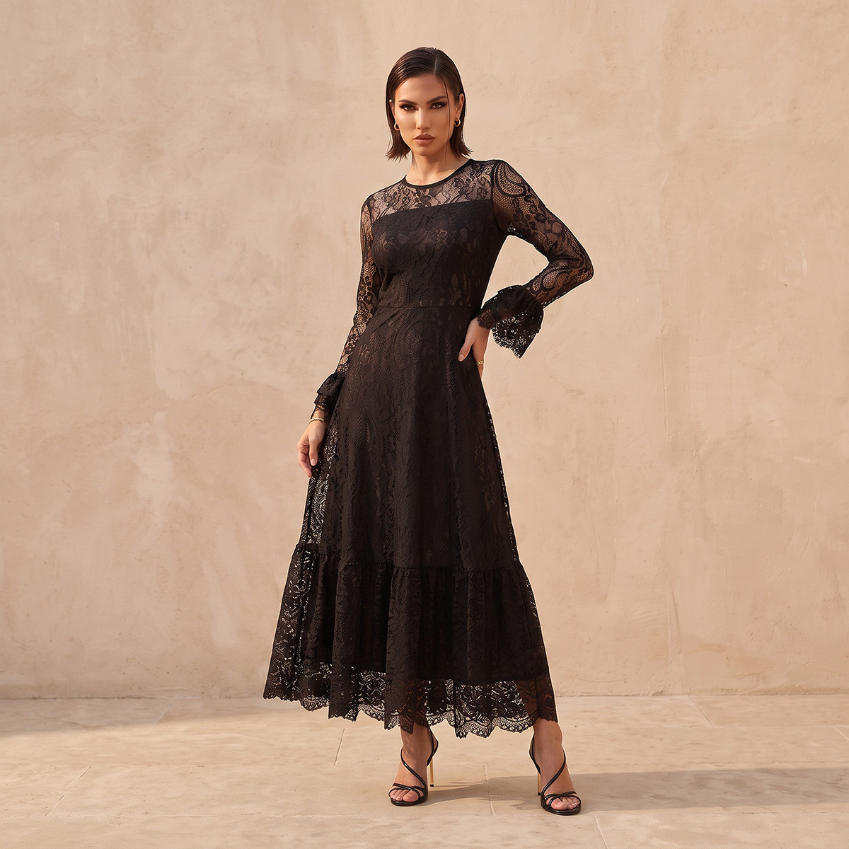 Splash Fav Maxi Dress with Lace Detail-women-clothing-dresses-image-2
