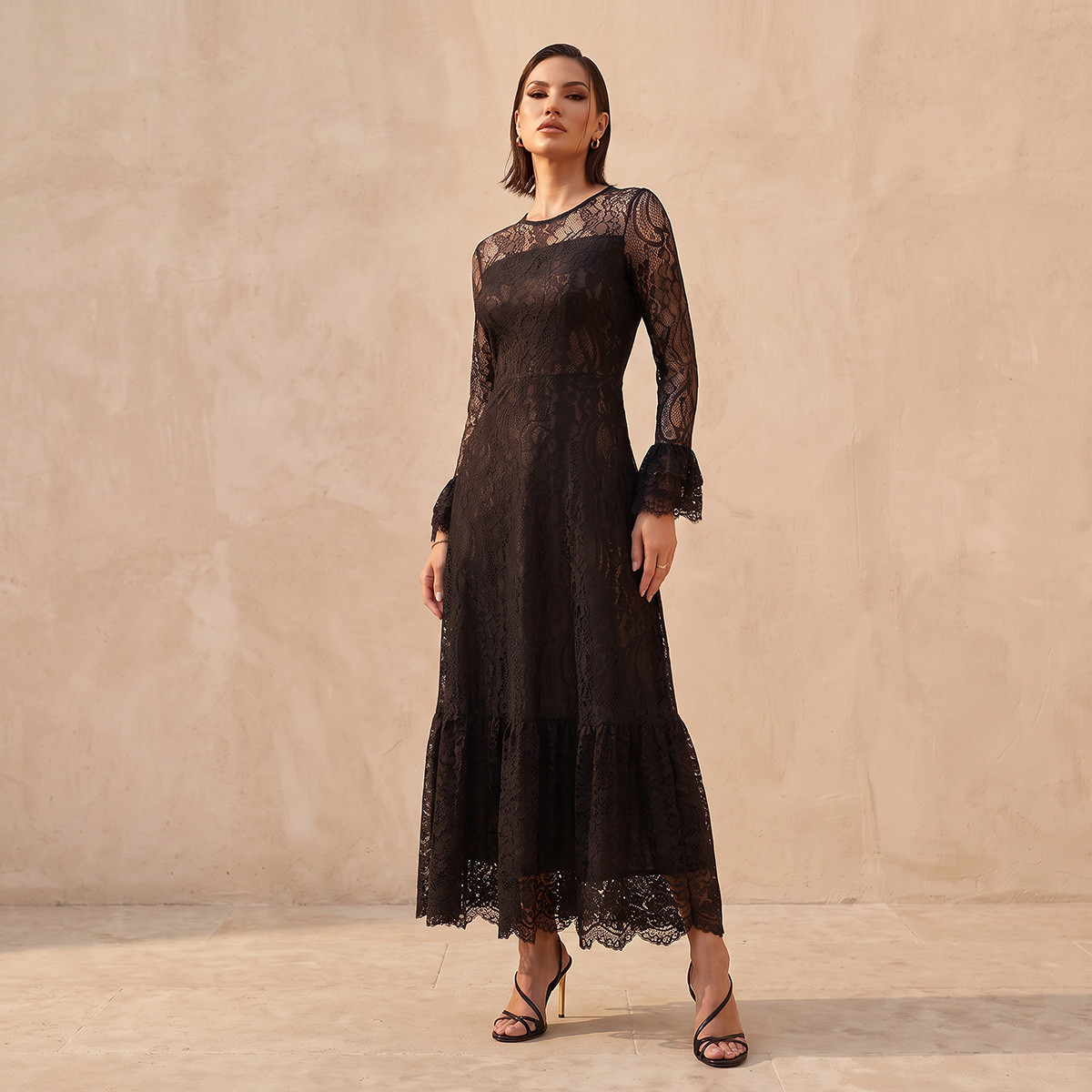 Splash Fav Maxi Dress with Lace Detail-women-clothing-dresses-image-4