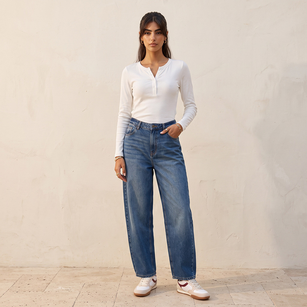 Splash Fav Barrel Fit Mid-Rise Jeans-women-clothing-bottoms-jeans-image-3