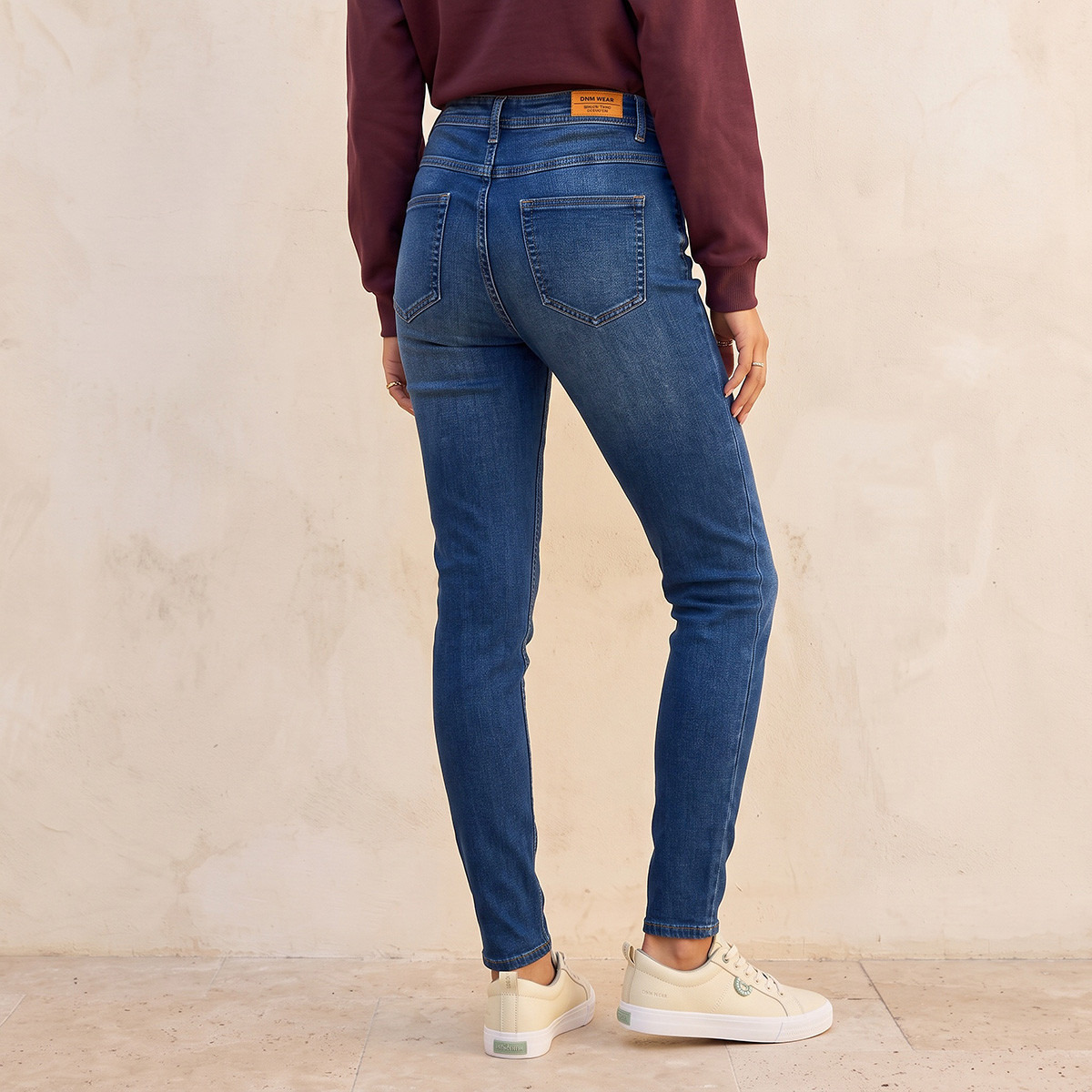 بنطلون جينز بقصة سكيني وخصر عالي وجيوب من سبلاش فيف-women-clothing-bottoms-jeans-image-4