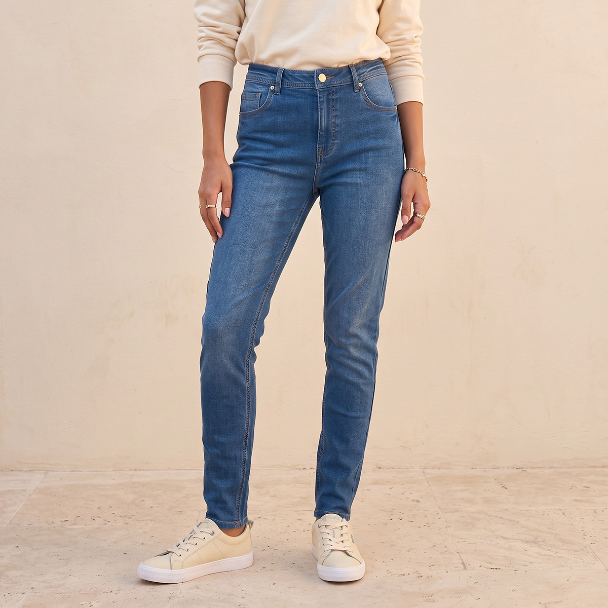 Splash Fav Skinny Fit High Rise Jeans with Pockets-women-clothing-bottoms-jeans-image-1