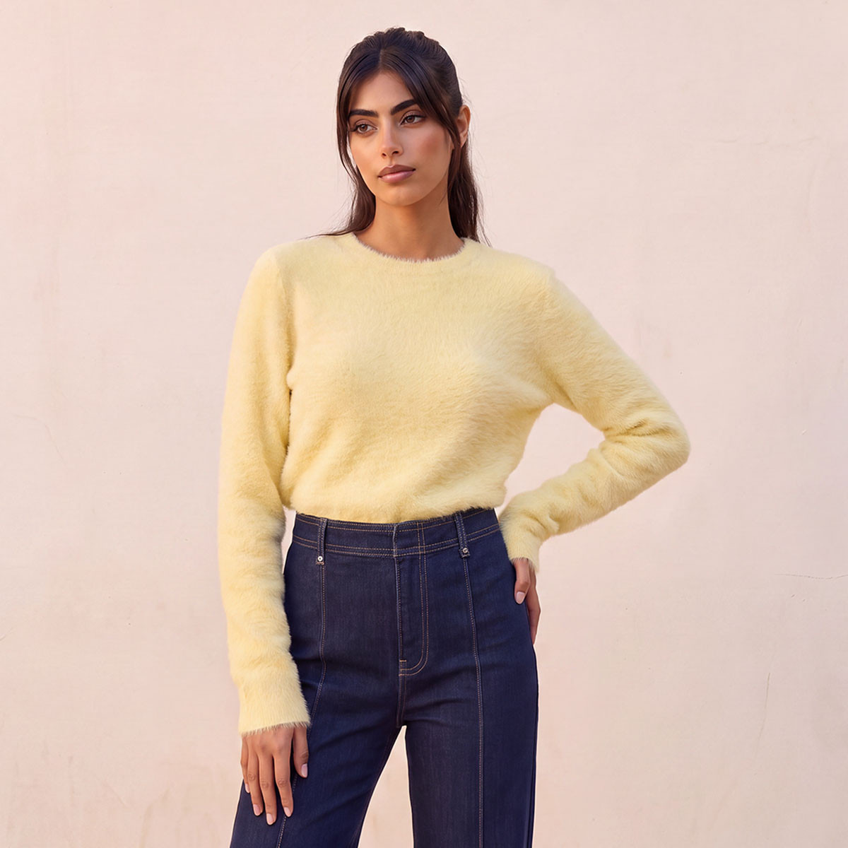Splash Fav Crew Neck Plush Sweater-women-winterwear-cardigansandjumpers-jumpers-image-1