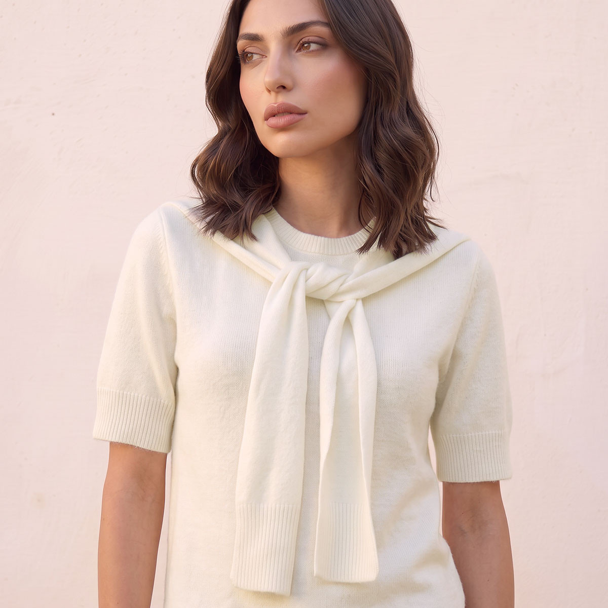 Splash Fav Tie Detail Textured Sweater-women-winterwear-cardigansandjumpers-jumpers-image-4