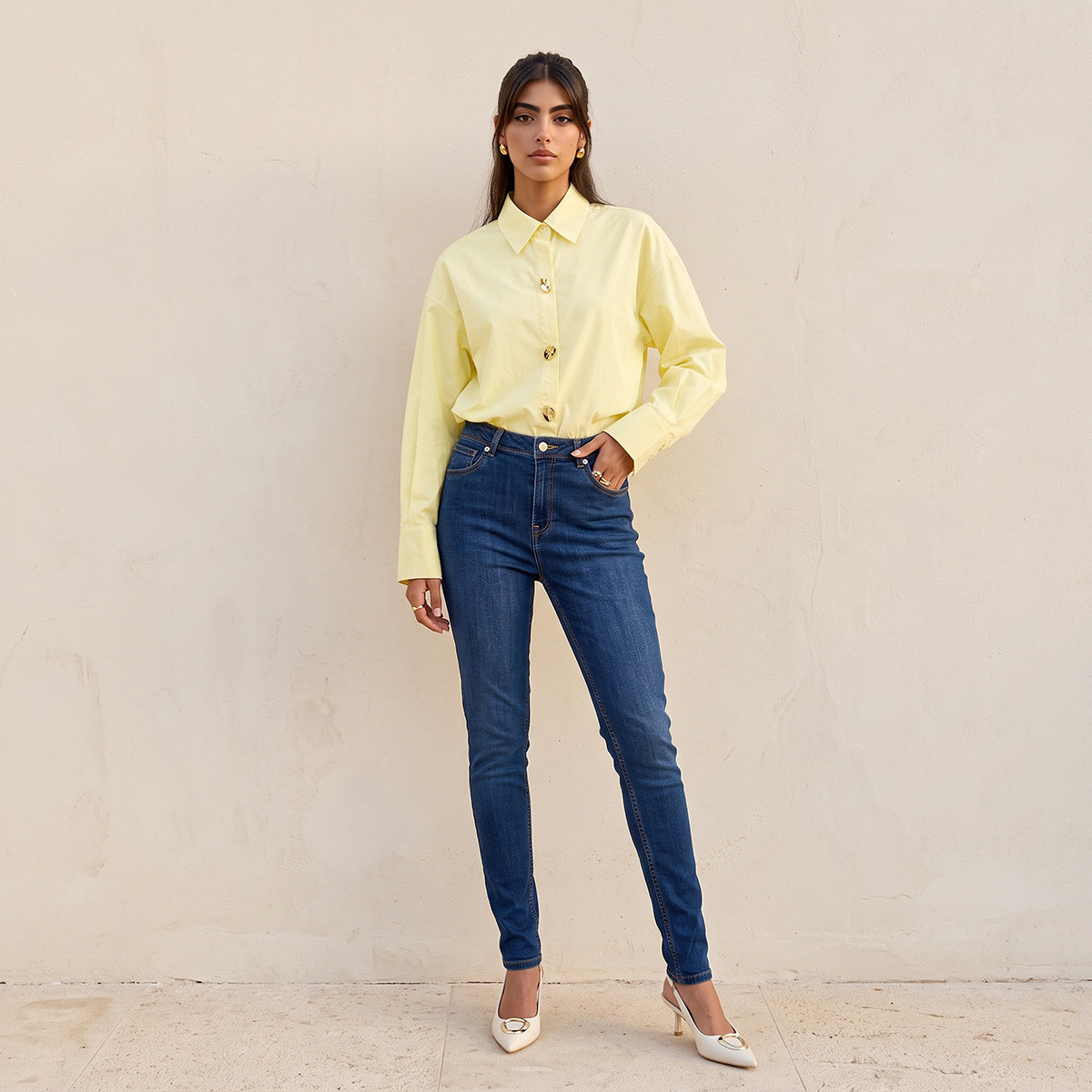 قميص بقصة غير متماثلة من سبلاش-women-clothing-shirtsandblouses-shirts-image-3