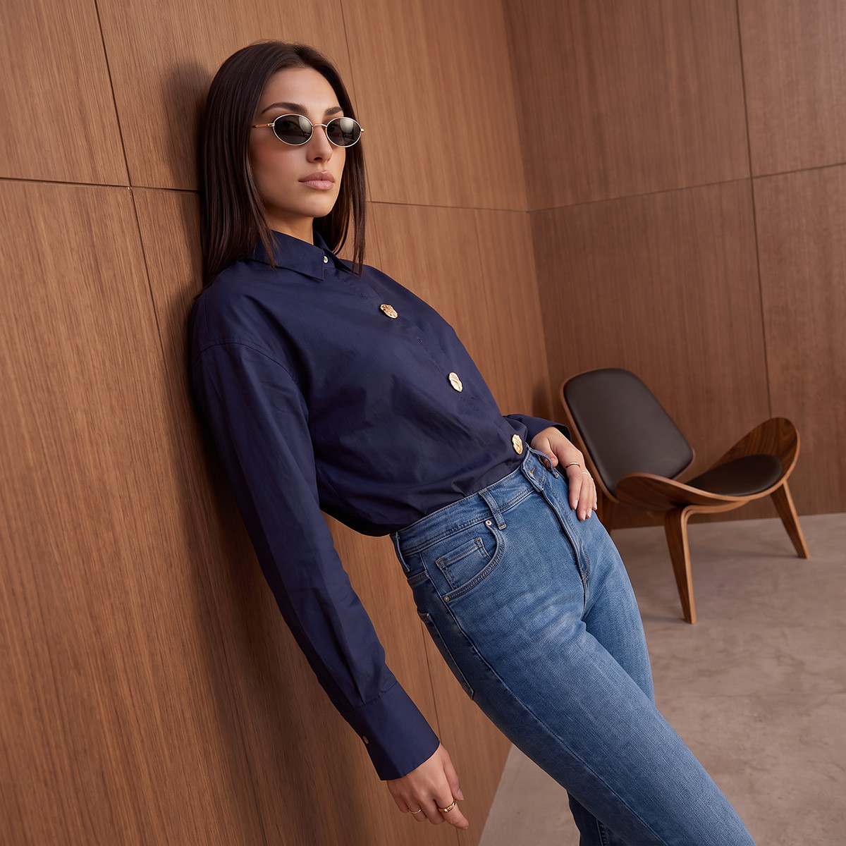 قميص بقصة غير متماثلة من سبلاش-women-clothing-shirtsandblouses-shirts-image-1