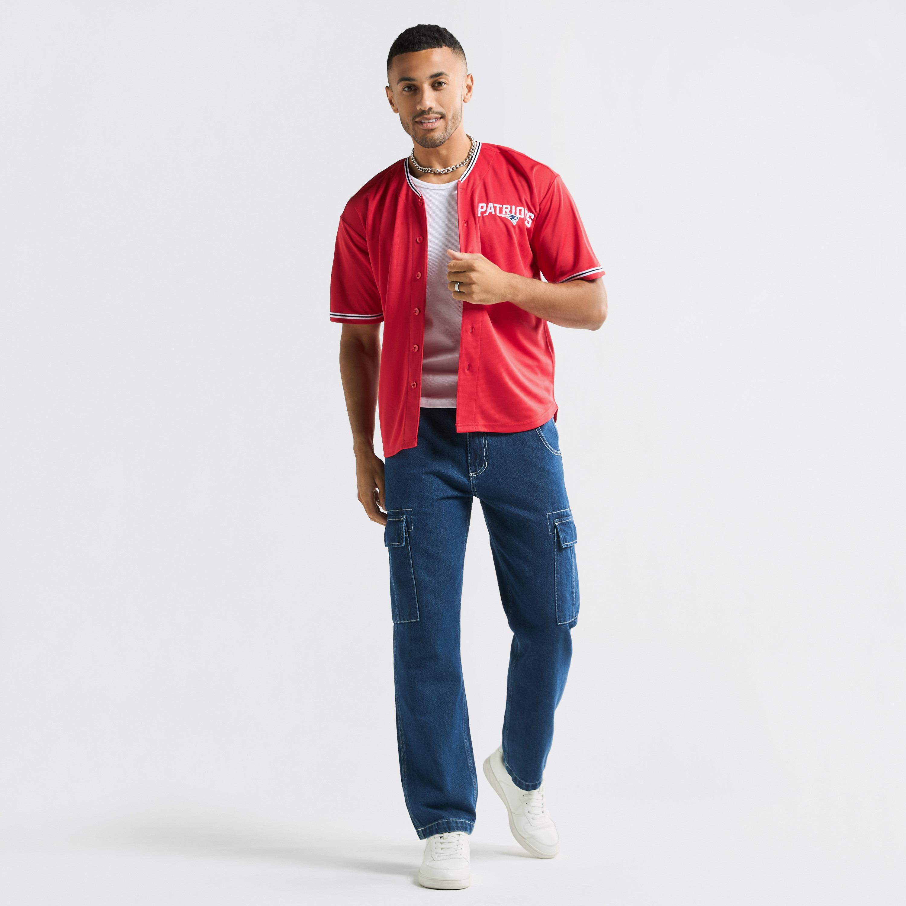 قميص بتصميم دوري إن إف إل وطبعات نيو إنجلاند باتريوتس-men-clothing-shirts-image-2
