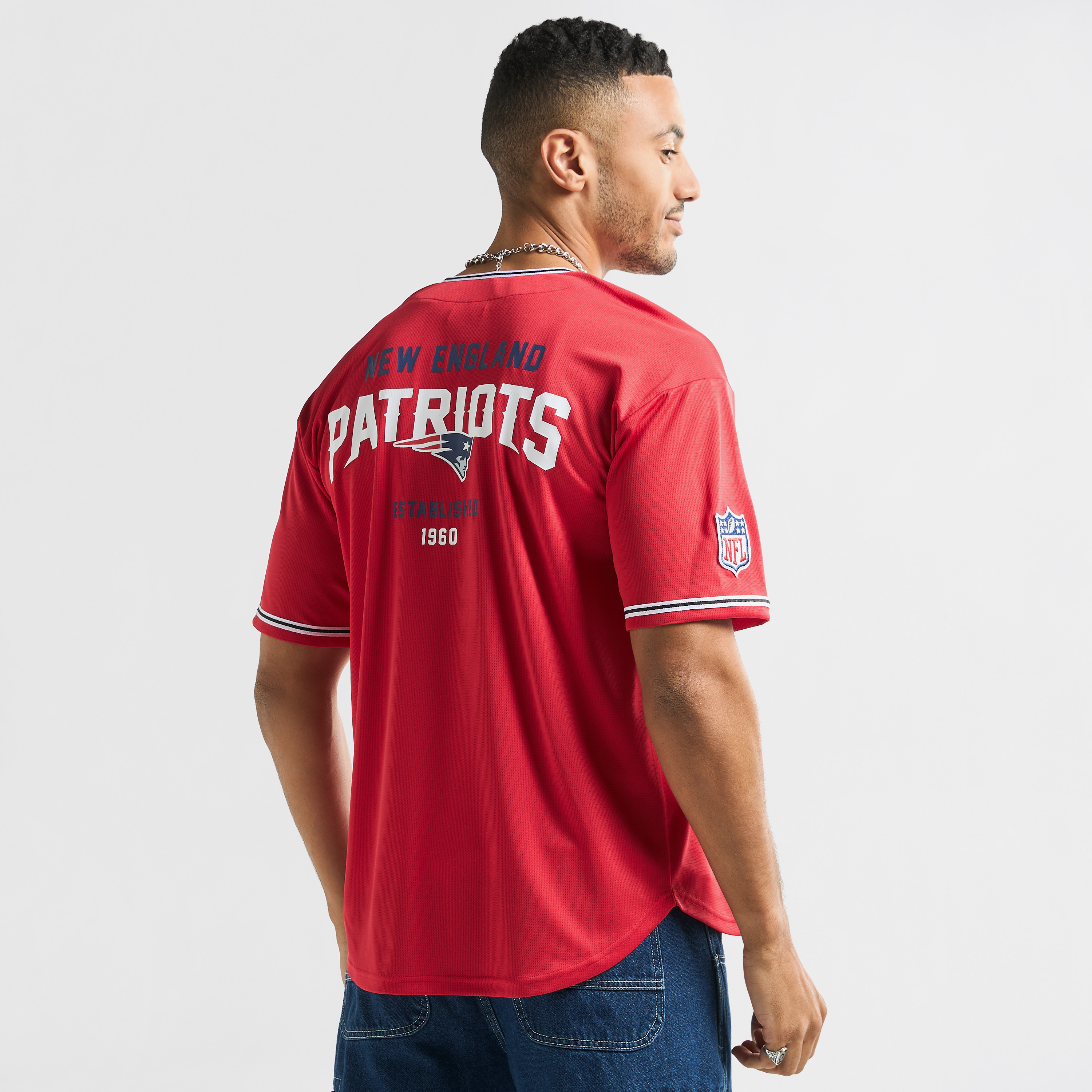قميص بتصميم دوري إن إف إل وطبعات نيو إنجلاند باتريوتس-men-clothing-shirts-image-3