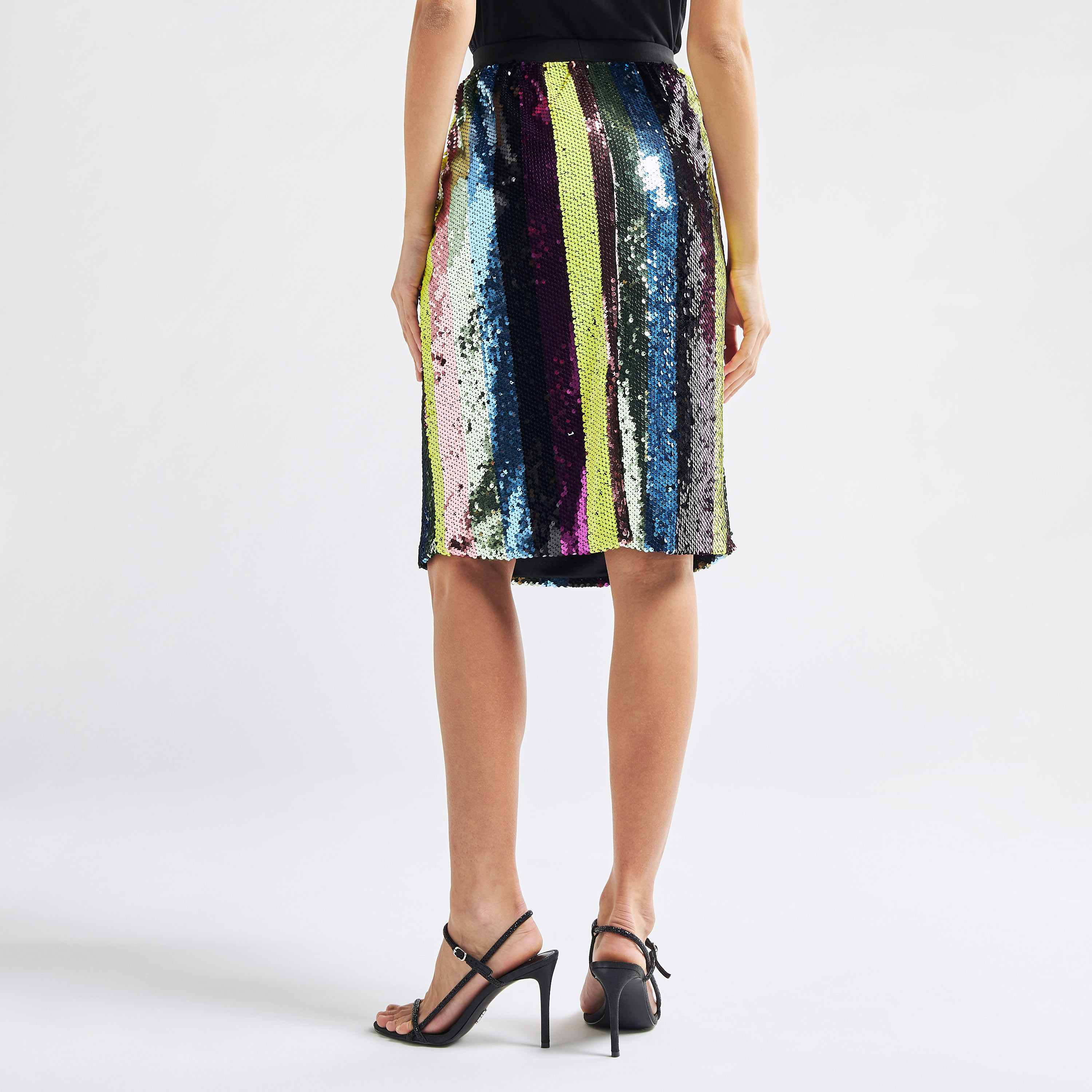 Sequin embellished midi clearance skirt