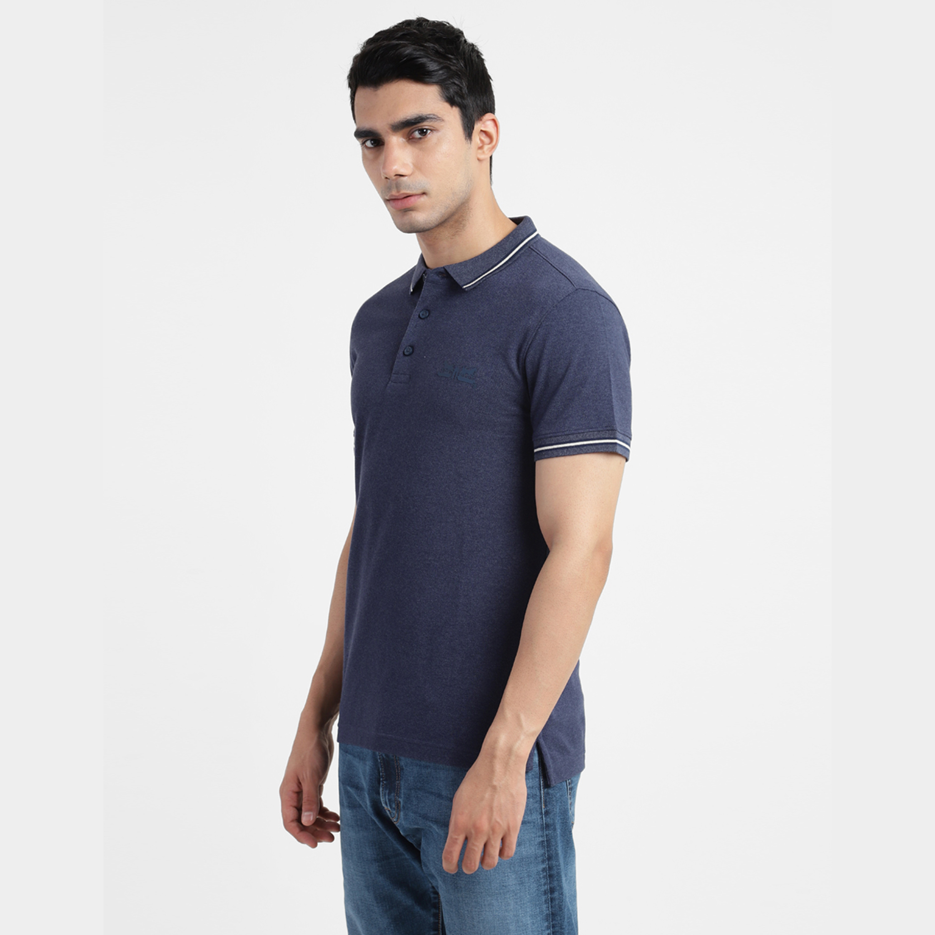 Levi's Men Blue Plain Short Sleeves Polo T-Shirt-men-clothing-tshirtsandpolos-polos-image-3