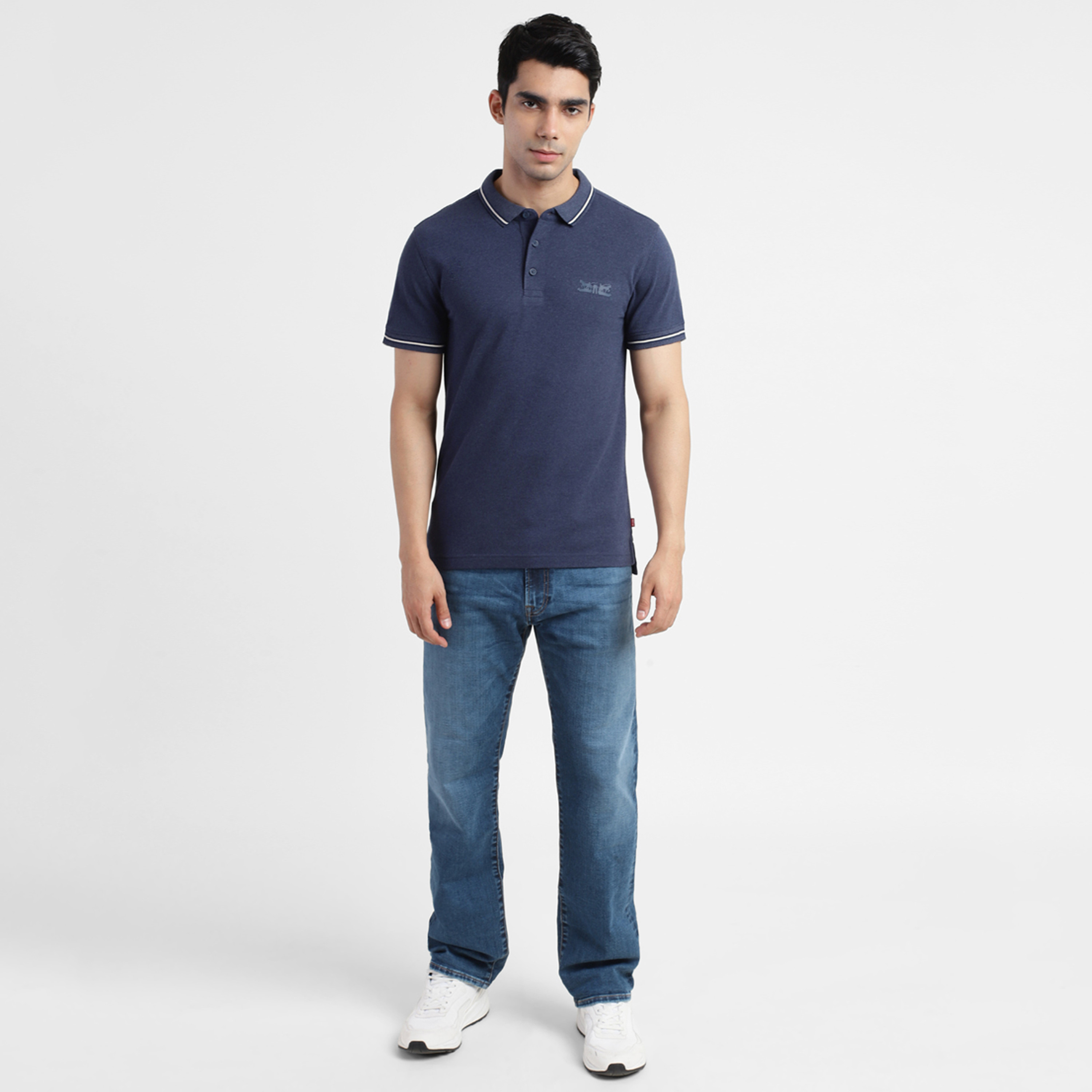 Levi's Men Blue Plain Short Sleeves Polo T-Shirt-men-clothing-tshirtsandpolos-polos-image-4
