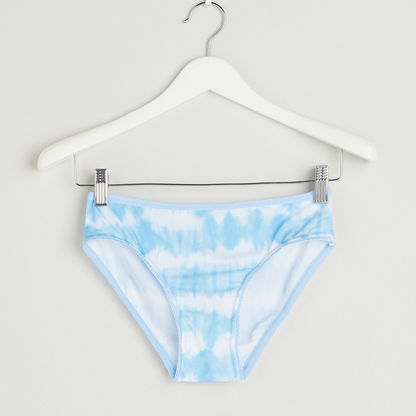 Printed Hipster Briefs with Elasticised Waistband
