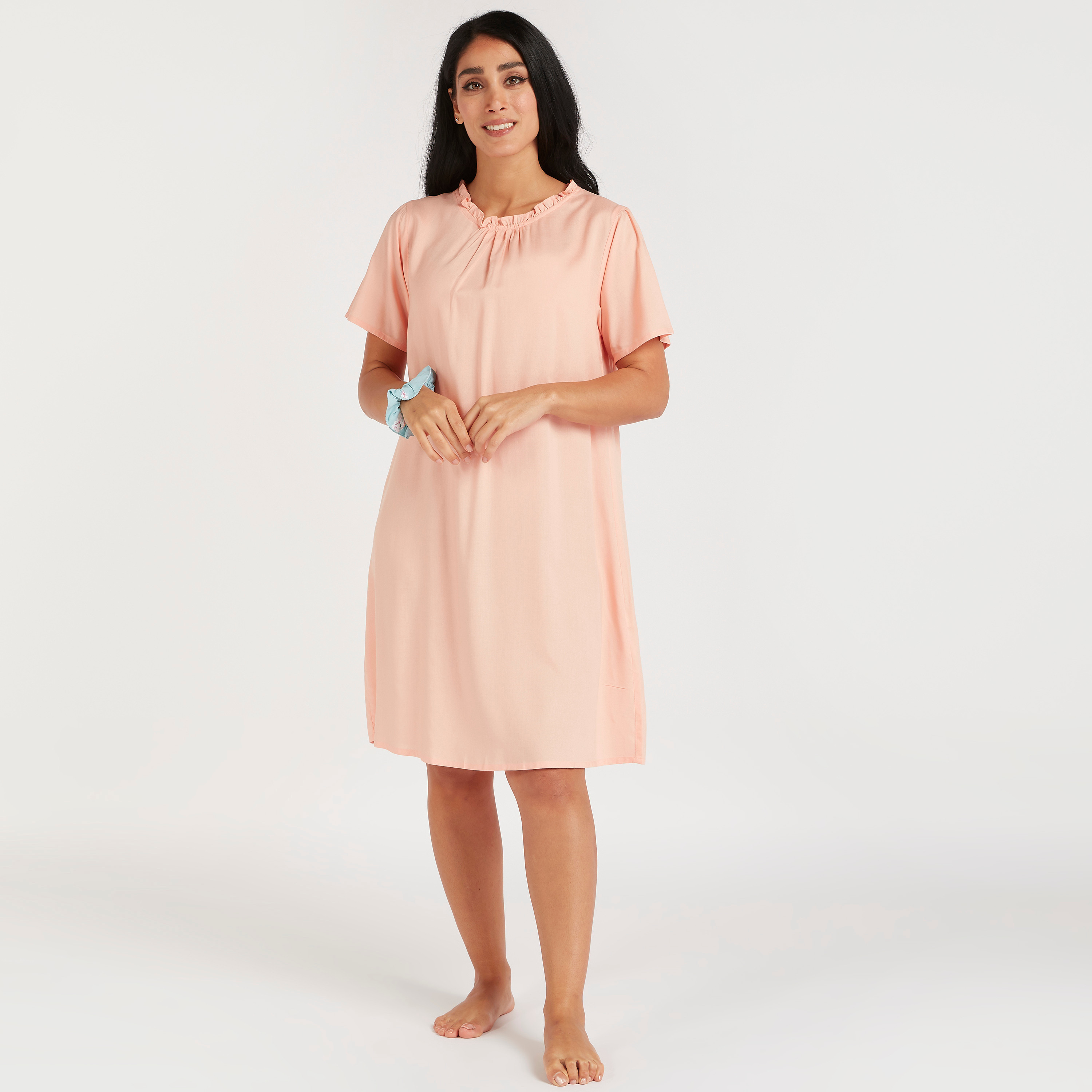 Set of 2 - Assorted Sleepshirt with Ruffle Detail-women-clothing-nightwear-nighties-image-3