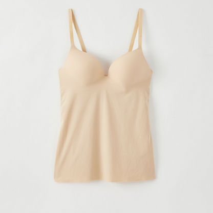 Solid Padded Camisole with Adjustable Straps