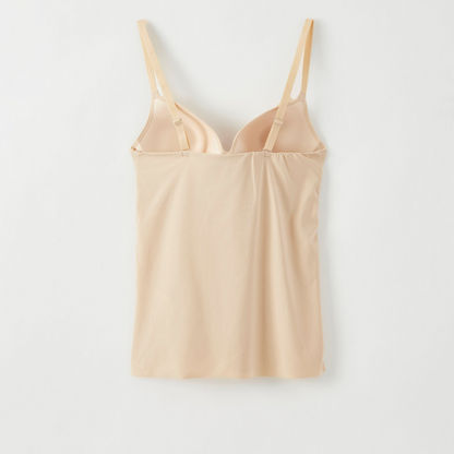 Solid Padded Camisole with Adjustable Straps