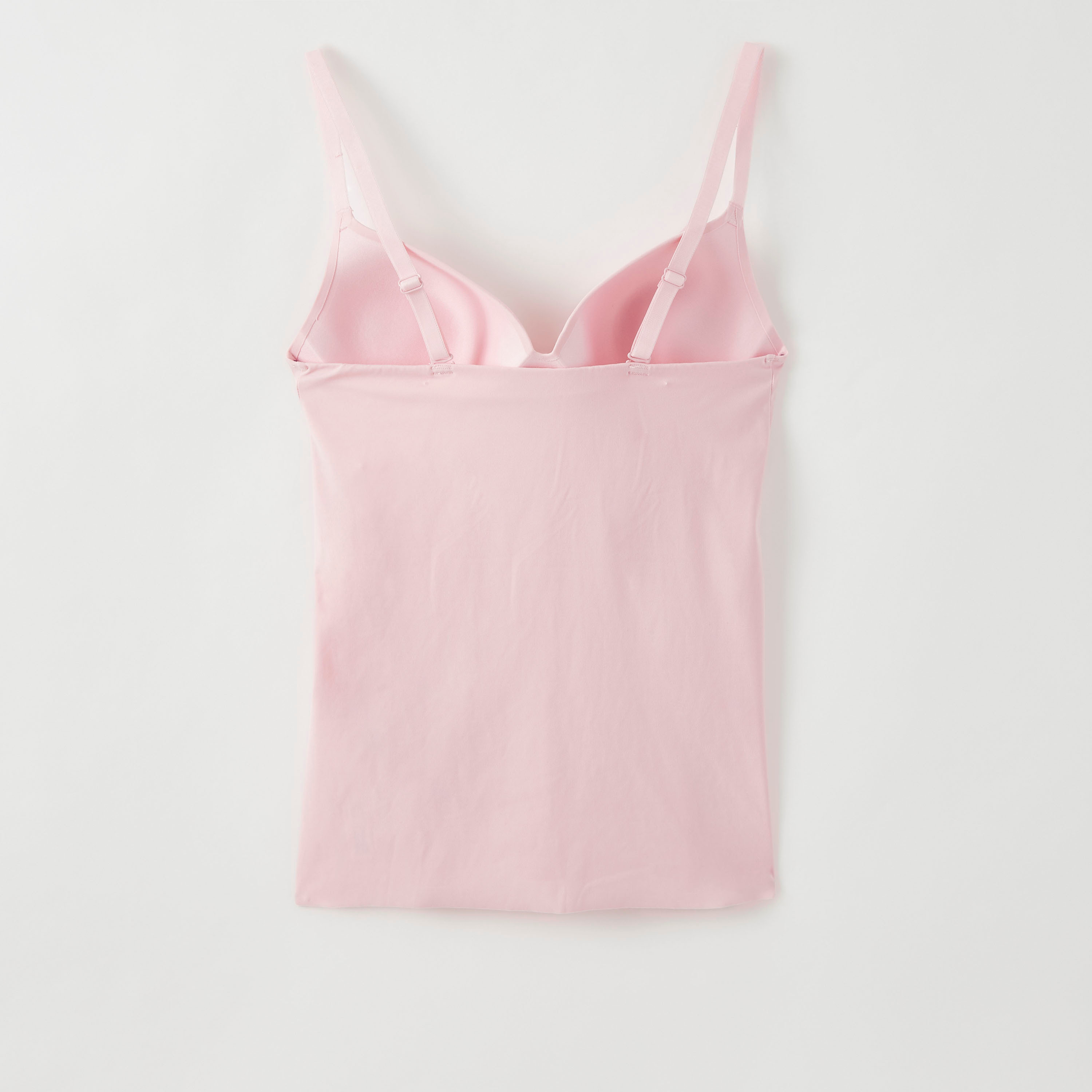 بلوزة كامي سادة مبطّنة بأحزمة قابلة للتّعديل-women-clothing-lingerie-camisoles-image-3