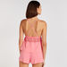 Lace Detailed Camisole and Solid Shorts Set-Sets-thumbnail-3