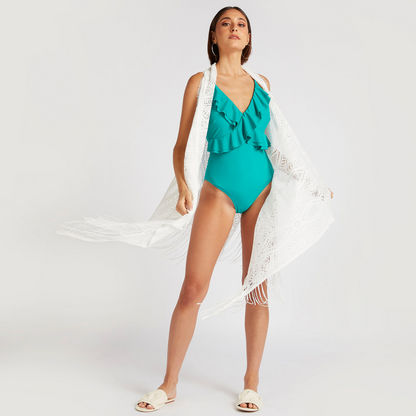  Swimsuit with Ruffle Detail
