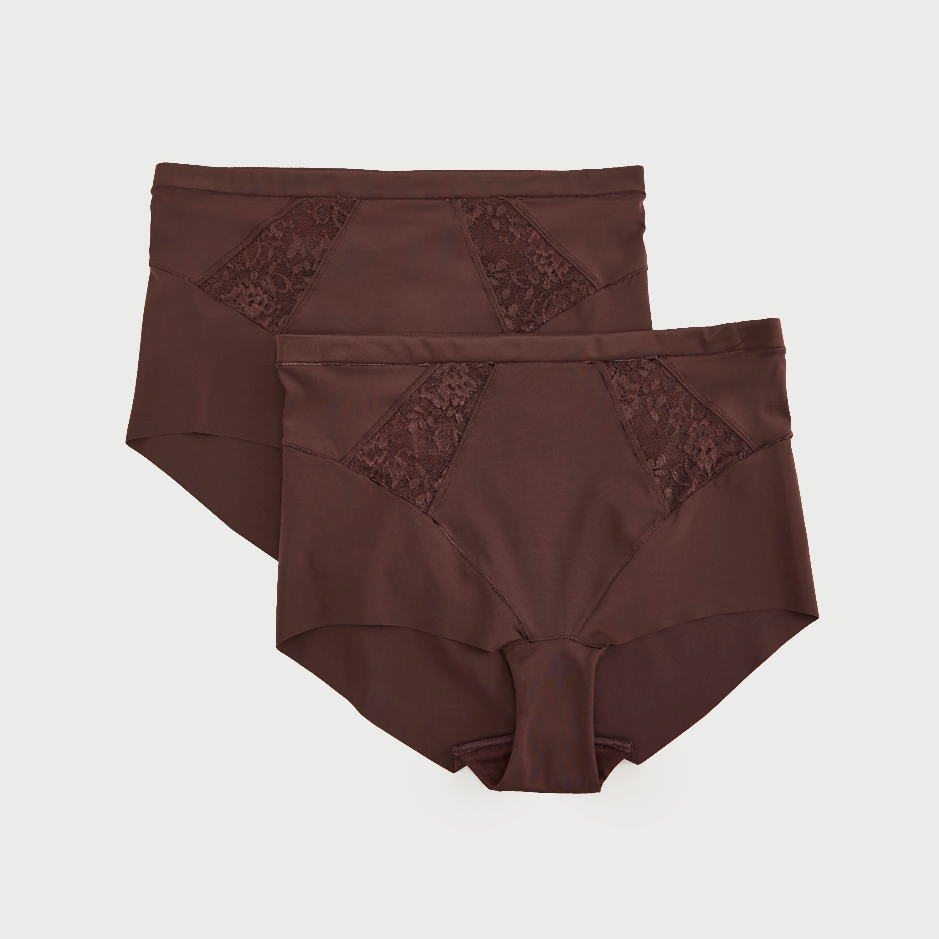 سراويل تشكيل داخلية بتفاصيل دانتيل - طقم من قطعتين-women-clothing-lingerie-shapewear-image-1