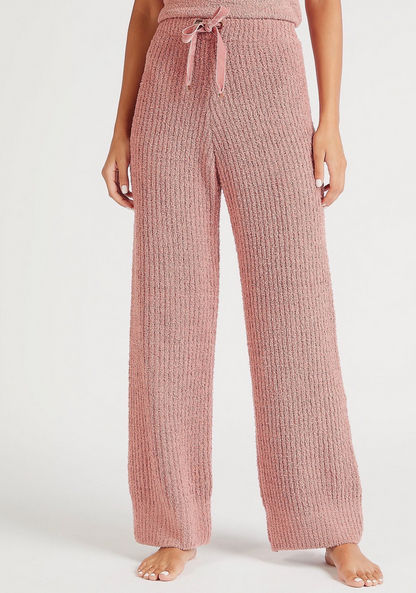 Textured Full Length Pyjamas with Drawstring Closure
