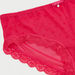 Polka Dot Print Hipster Briefs with Lace Detail-Panties-thumbnail-1