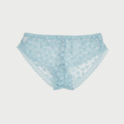 Lace Hipster Brief with Bow Accent