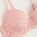 Padded Demi Bra with Lace Design-Bras-thumbnailMobile-1