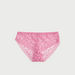Lace Boyshort with Elasticated Hem and Bow Detail-Panties-thumbnail-2