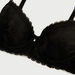 Lace Detail Padded Demi Bra with Hook and Eye Closure-Bras-thumbnailMobile-2